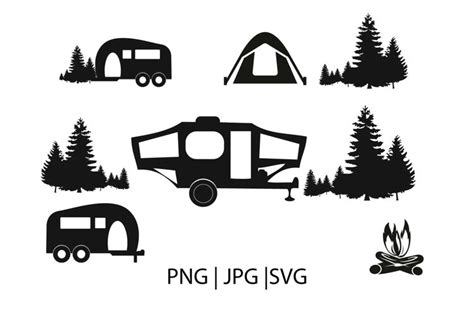 Camping clipart svg file