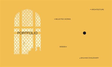 Minimalist Architecture Portfolio Cover Page