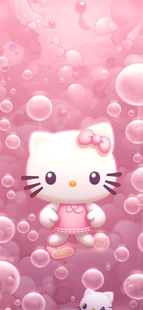 Hello Kitty & Bubble Pink Wallpapers - Hello Kitty Wallpapers iPhone