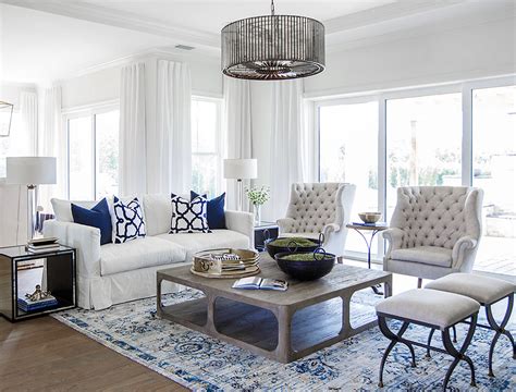 Blue And White Living Room Ideas - Hotel Design Trends