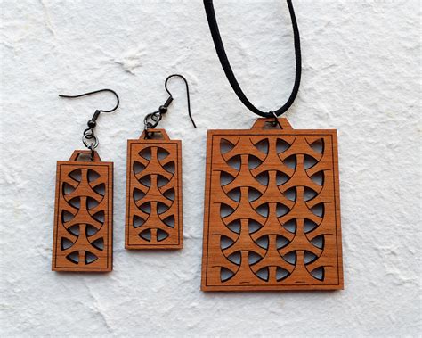 Laser Cut Wooden Jewellery on Behance