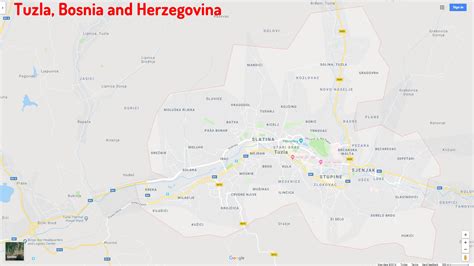 Tuzla Map - Bosnia and Herzegovina