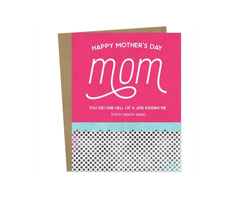 Funny Mom Birthday Card Funny Mothers Day Greeting Card - Etsy