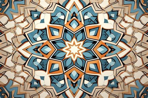 Traditional Islamic Geometric Wallpaper | Premium AI-generated image