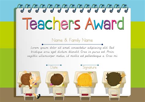 Best Teacher Certificate Template Free - Printable Templates