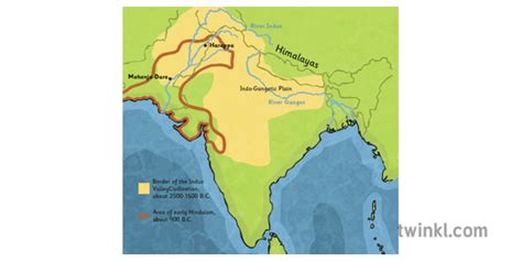 Ganges And Indus River Map