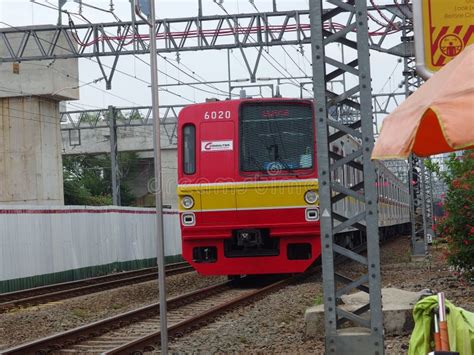 Kereta Rel Listrik Also Known As Commuter Line in Jakarta Indonesia ...