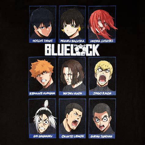 Blue Lock - Characters T-Shirt Black | Elbenwald