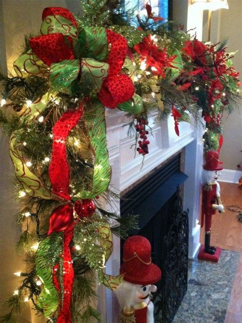 Image 55 of Christmas Fireplace Garland Ideas | mfybvdf