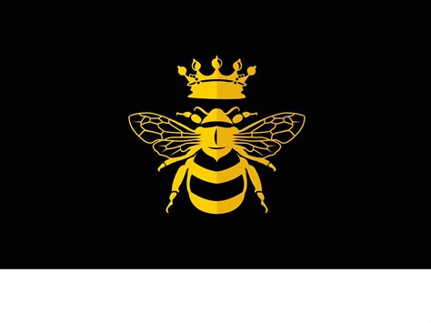 queen bee flat logo by VEEZA DESIGN on Dribbble