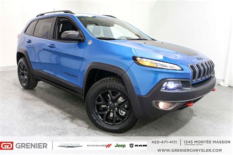 New 2018 Jeep Cherokee Trailhawk + cuir + écran 8.4'' tactile ...