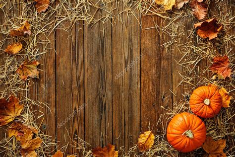 Harvest or Thanksgiving background with gourds and straw Stock Photo by ...