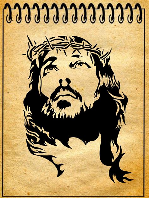 Jesus Face SVG / Christ Jesus Clip Art/ Cut Files for Cricut / - Etsy