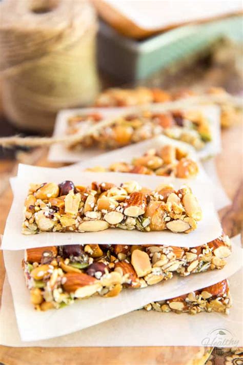 Homemade Kind Nut Bars • The Healthy Foodie