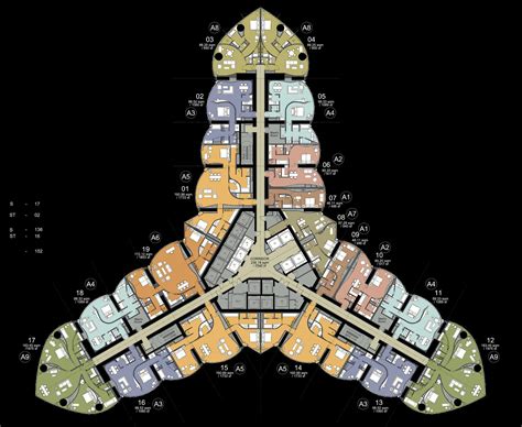 Armani Hotel Floor Plan, Burj Khalifa, Dubai