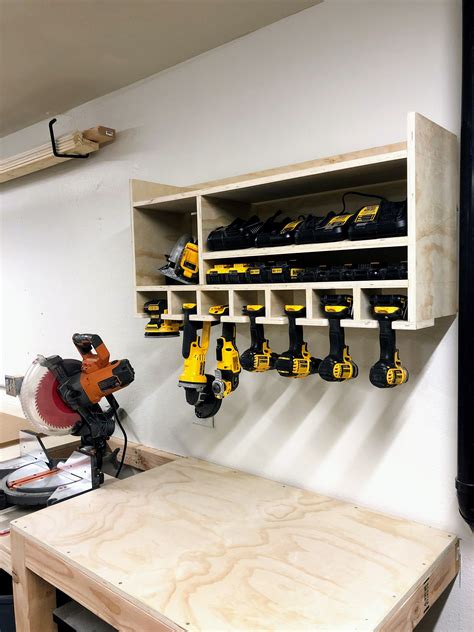 DIY Cordless Tool Charging & Storage Station