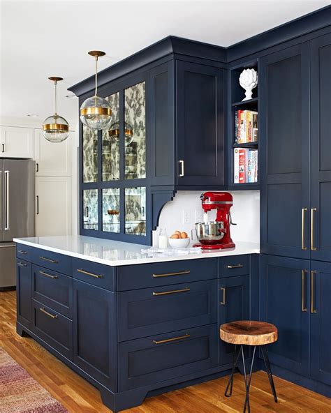 Blue-kitchen-The-Elmwood-series-Polo-Blue-Dusk-cabinet-color ...