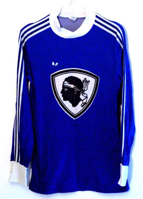 SC Bastia Home Maillot de foot 1977 - 1978.