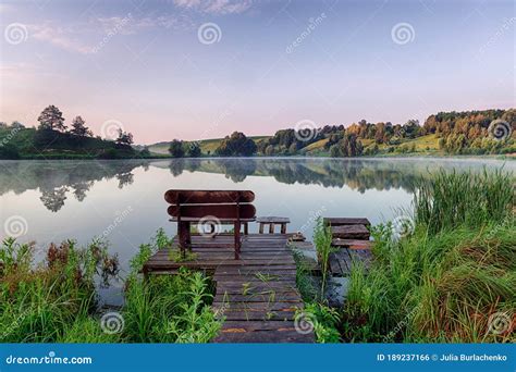 Fishing place on a lake stock photo. Image of calm, majestic - 189237166