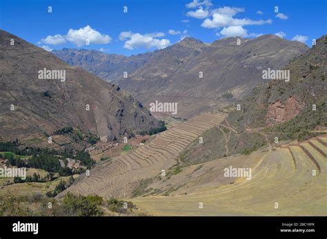 Inca archaeological park of Pisac, Peru Stock Photo - Alamy