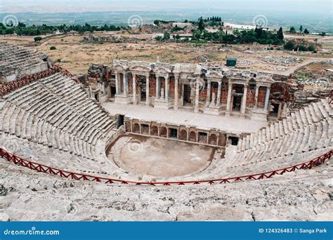 Ancient City of Hierapolis in Pamukkale, Turkey Editorial Stock Photo ...