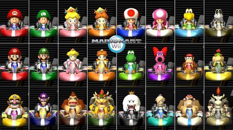 Mario Kart Characters Wii