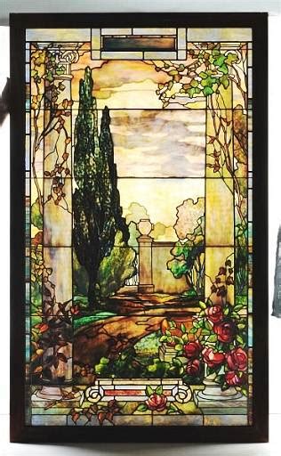 Magnificent Tiffany Stained Glass Window.