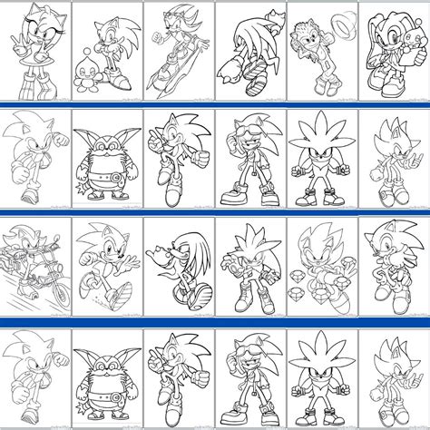 Desenhos Do Sonic Para Imprimir E Colorir