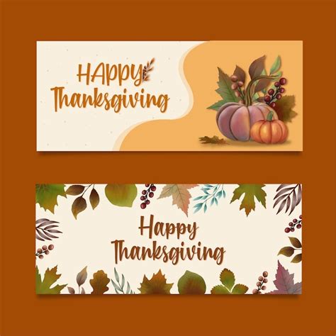 Premium Vector | Thanksgiving banner illustration