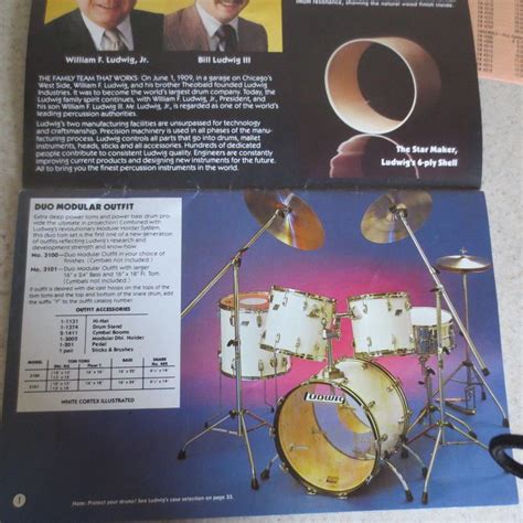 ORIGINAL 1981 LUDWIG DRUMS CATALOG "THE SET UP" 35 pages w/price list ...