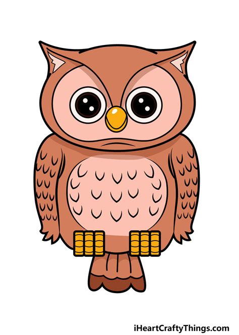 Owl Drawing - How To Draw An Owl Step By Step!