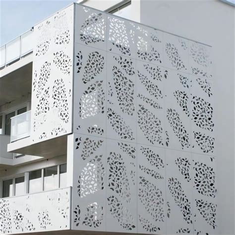 PVDF Exterior Perforated Design Metal 3D Veneer Sheet Curtain Wall ...