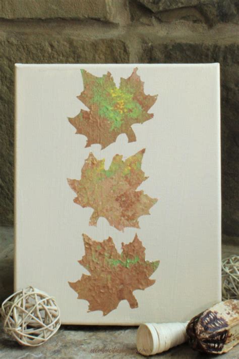 Fall Leaves Painting For Home Decor | DIYIdeaCenter.com