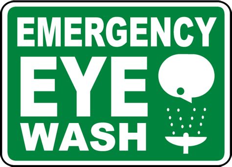 Emergency Eye Wash Sign - Get 10% Off Now