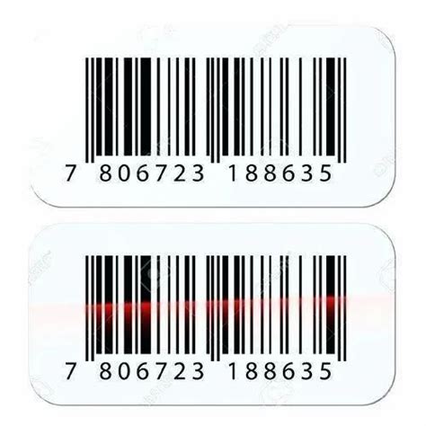 Printed Paper White Barcode Labels, for Barcode Printing, Packaging ...