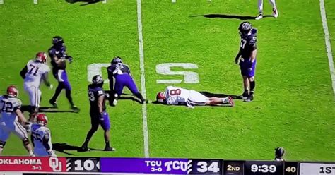 Dillon Gabriel injury update: Oklahoma QB injured vs. TCU after brutal shot