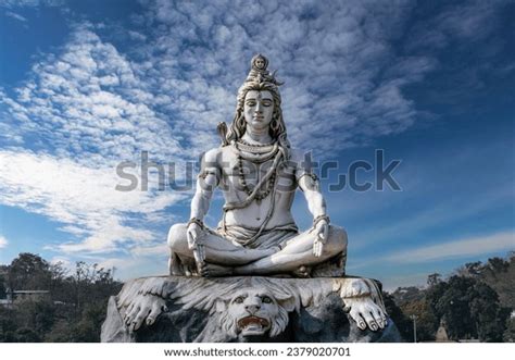 Lord Shiva Statue On Banks Sacred Stock Photo 2379020701 | Shutterstock