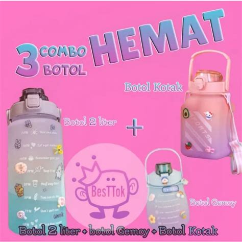 Jual Botol Viral 3in1 Botol Viral 2liter Botol Viral Gemoy Botol