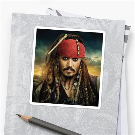 "Jack Sparrow" Sticker by KiddCustoms | Redbubble