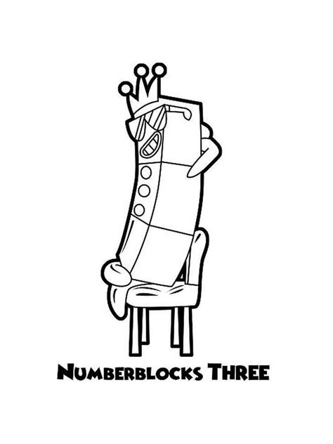 Numberblocks coloring pages