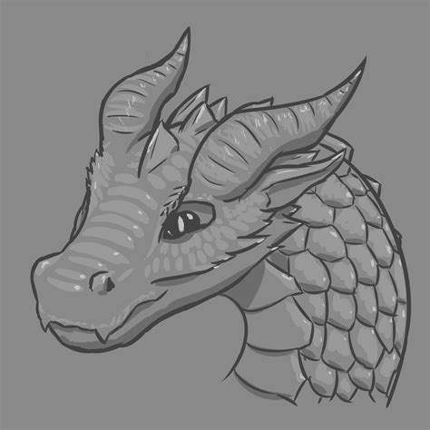 Dragon head [sketch] by KliffLod on Newgrounds