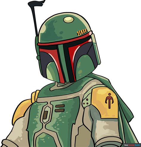 How to Draw Boba Fett - Really Easy Drawing Tutorial