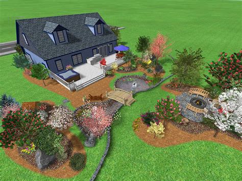 Front Yard Landscaping Design And Plans With Garden - HomesCorner.Com