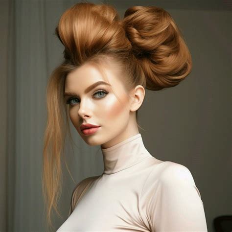 Voluminous high ponytail with a twist 30703156 Stock Photo at Vecteezy