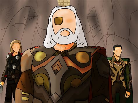 Odin, Thor and Loki fan-art by CrashTheKid on DeviantArt