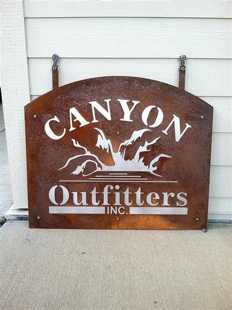 Custom plasma cut metal Business Sign