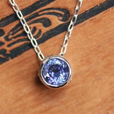 Tanzanite Necklace Tanzanite Pendant Anniversary Gift for - Etsy