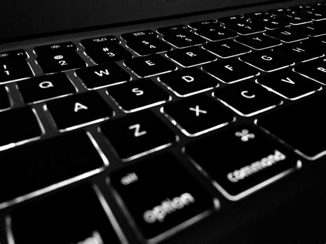 Black LED laptop keyboard HD wallpaper | Wallpaper Flare