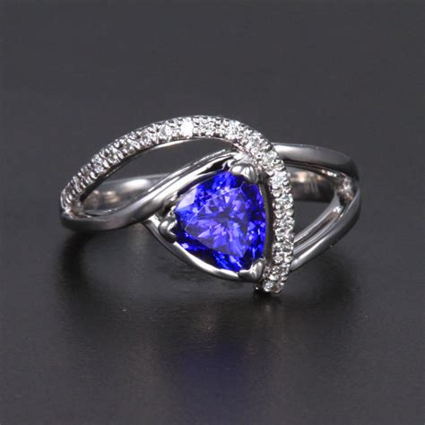 Trillion Cut Tanzanite Gemstones, Pendants, Rings & Earrings ...