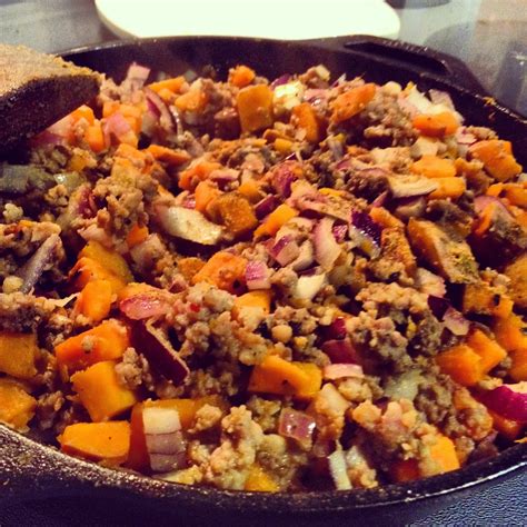 The Wholesome Folsom: Sweet Potato + Turkey Sausage Hash